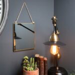 Gold Edged Square Hanging Wall Mirror - Image 3