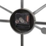 Large Silver Skeleton Wall Clock - Image 3