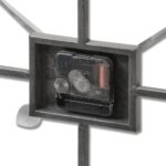 Silver Rectangular Skeleton Wall Clock - Image 3