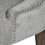 Silver High Wing Ring Backed Dining Chair - Image 4