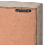 Mirrored Square Framed Clock with Moving Mechanism - Image 3