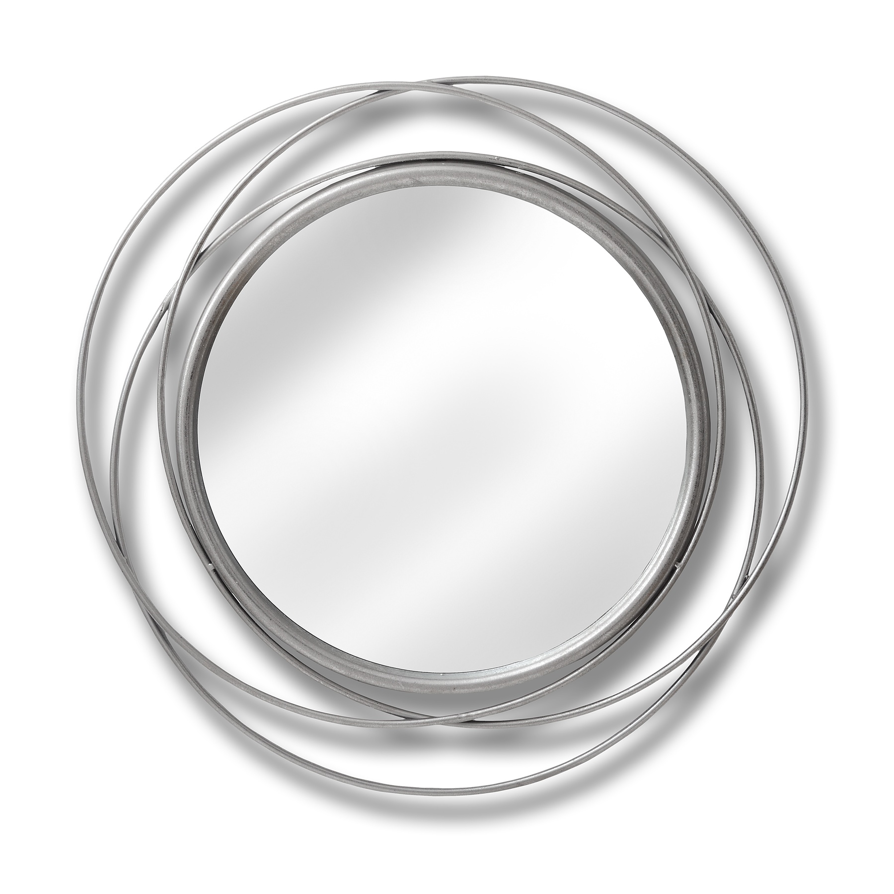 18774.jpg Silver Circled Wall Art Mirror - Image 1