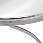 Silver Curved Design Set Of 2 Side Tables - Image 2