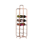 Industrial Inspired Copper Finished 12 Bottle Wine Holder - Image 2
