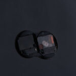 Large Mirrored Square Framed Clock With Moving Mechanism - Image 3