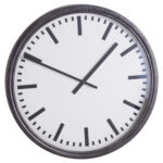 Large Black Station Clock