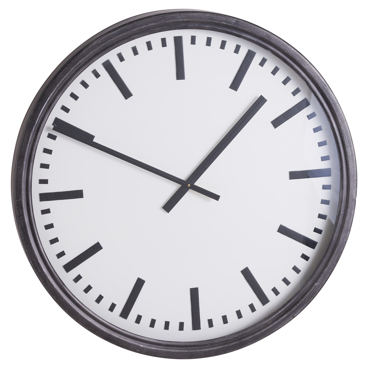 20799.jpg Large Black Station Clock - Image 1