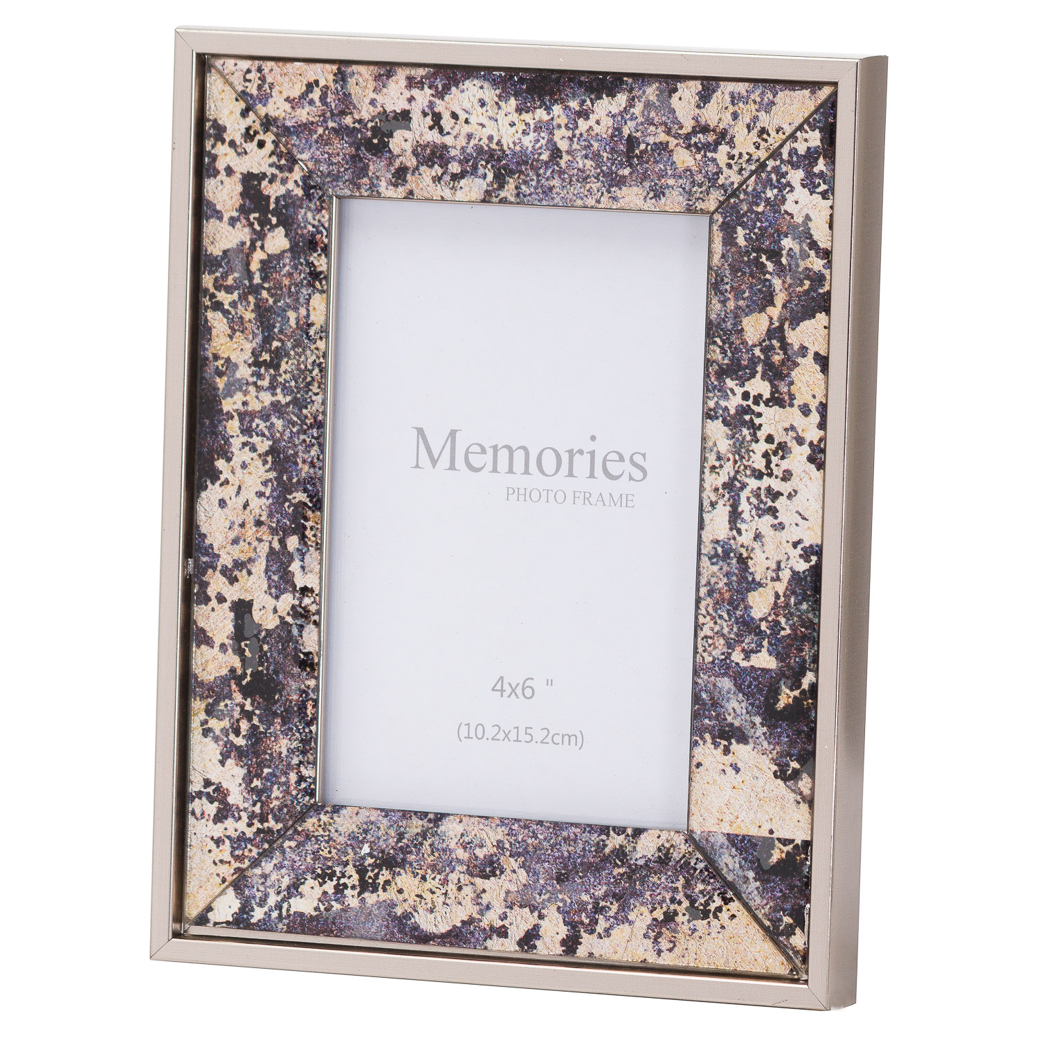 20845.jpg Silver Foil Metallic 4X6 Frame - Image 1