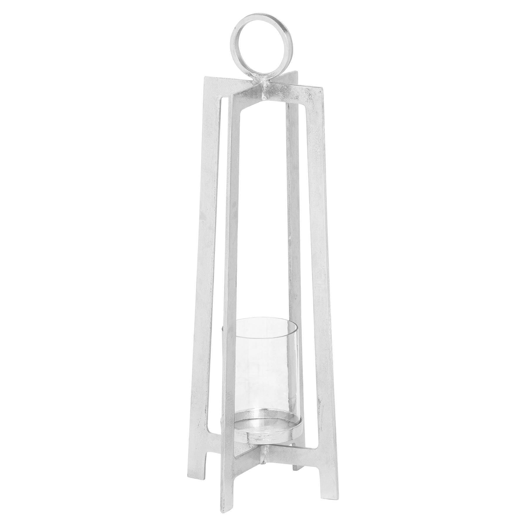 21323.jpg Farrah Collection Silver large Lantern - Image 1
