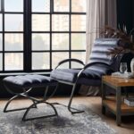 Grey And Silver Ribbed Stool - Image 3