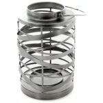 Large Antique Silver Ribbon lantern - Image 2