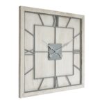 Williston White Square Large Wall Clock