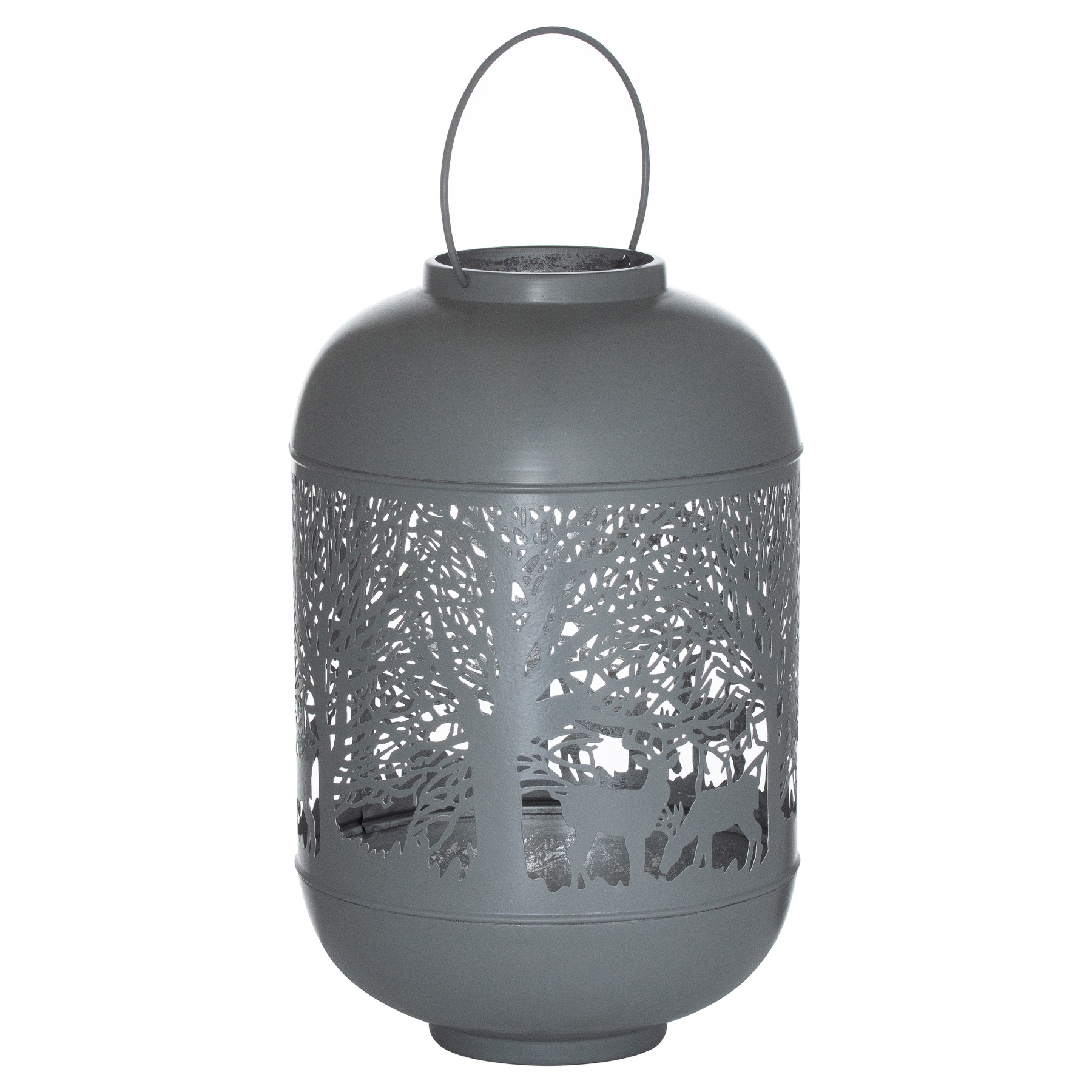 21679.jpg Medium Silver And Grey Glowray Dome Forest Lantern - Image 1