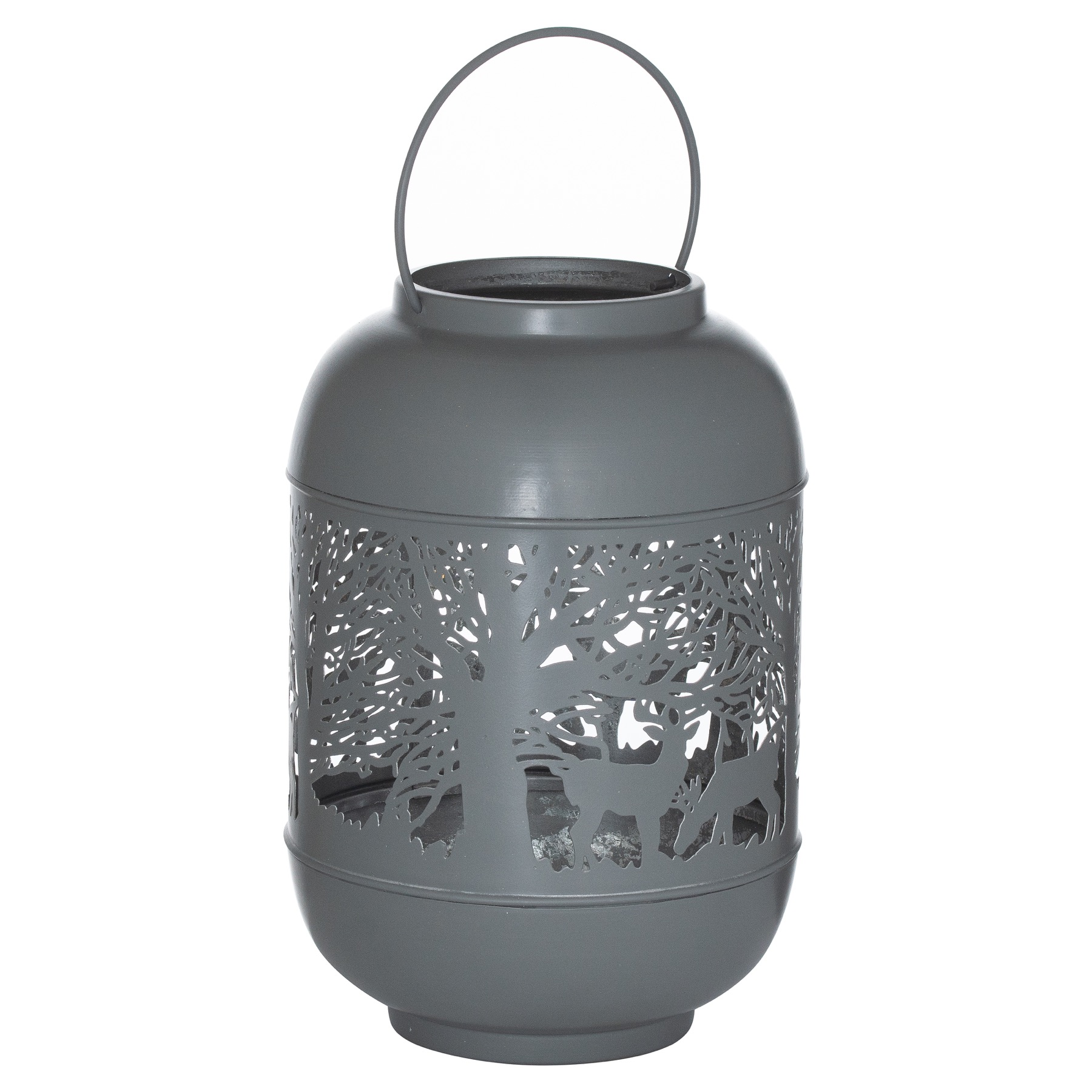 21680.jpg Large Silver And Grey Glowray Dome Forest Lantern - Image 1