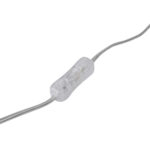 Ambassador Metallic Glass Lamp With Velvet Shade - Image 3