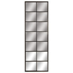 Tall Black Metal Window Mirror