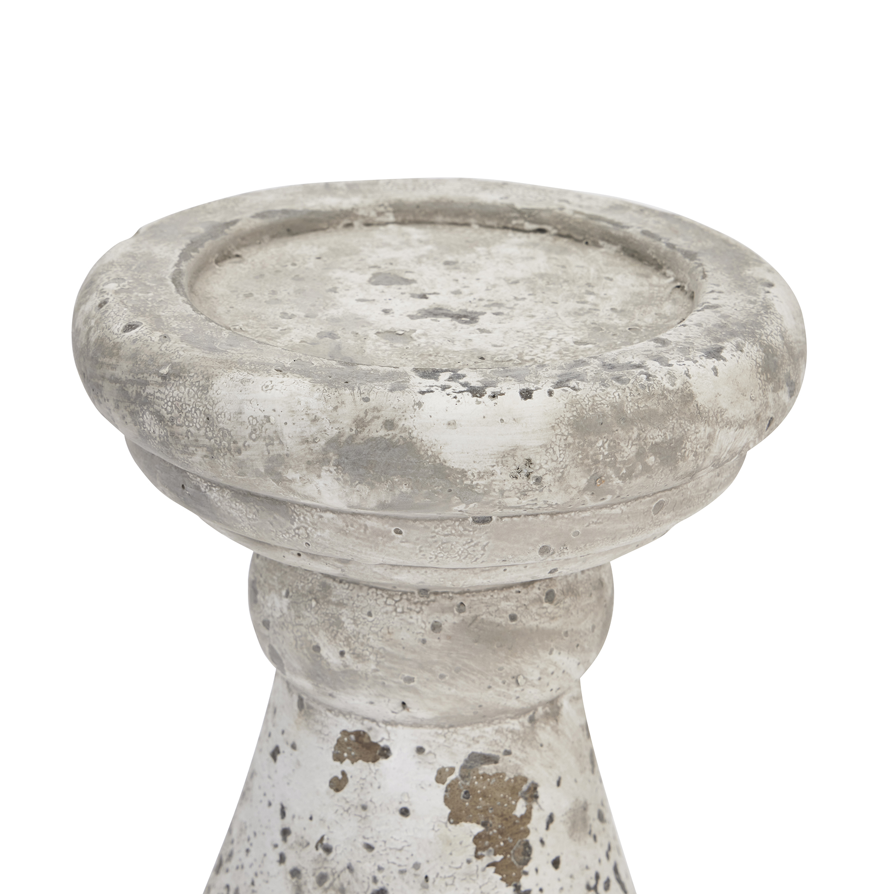 22263-a.jpg Small Stone Ceramic Candle Holder - Image 1