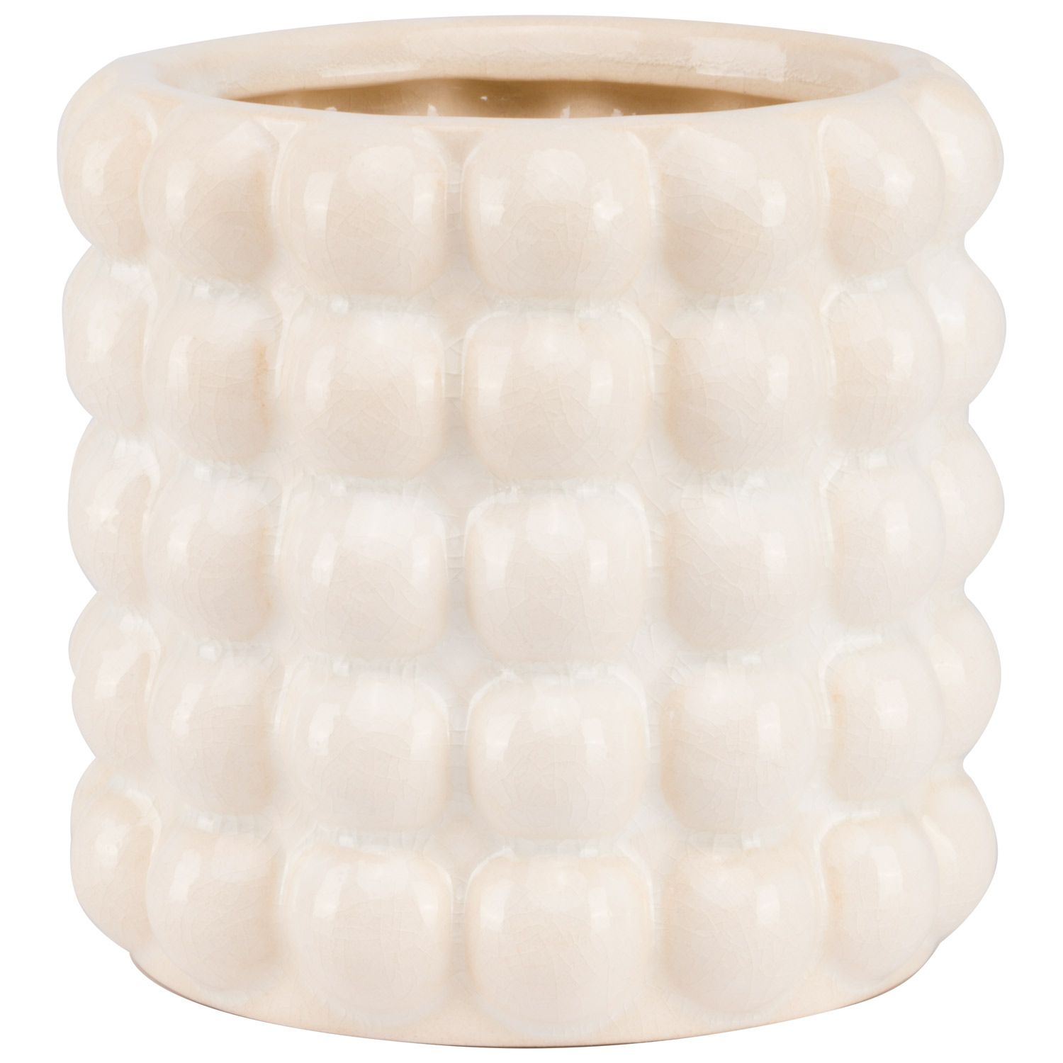 22337.jpg Seville Collection Cream Bubble Planter - Image 1