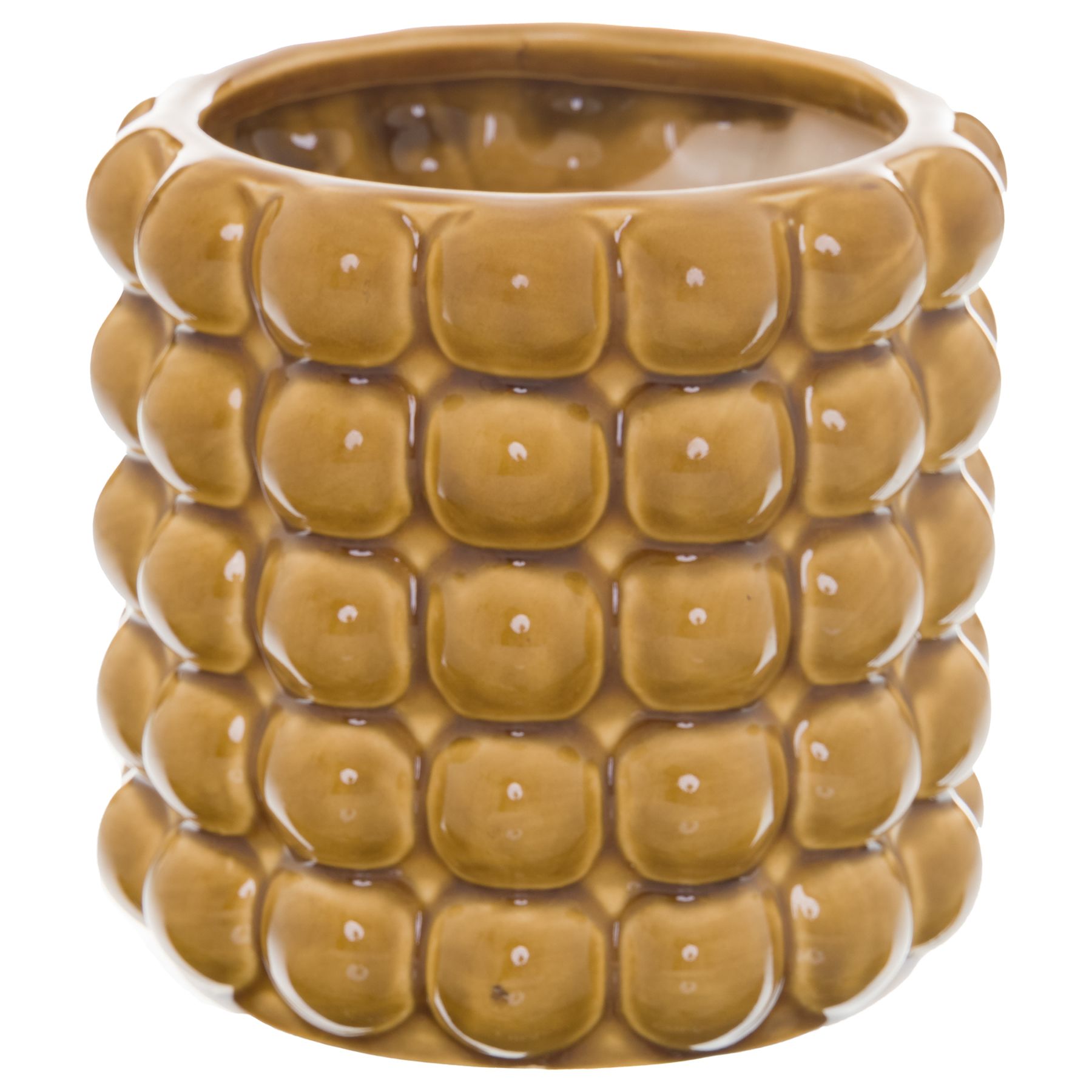 22352.jpg Seville Collection Large Ochre Bubble Planter - Image 1