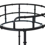 Black Round Drinks Trolley - Image 2