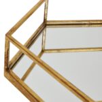 Gold Hexagon Set Of Two Trays - Image 3