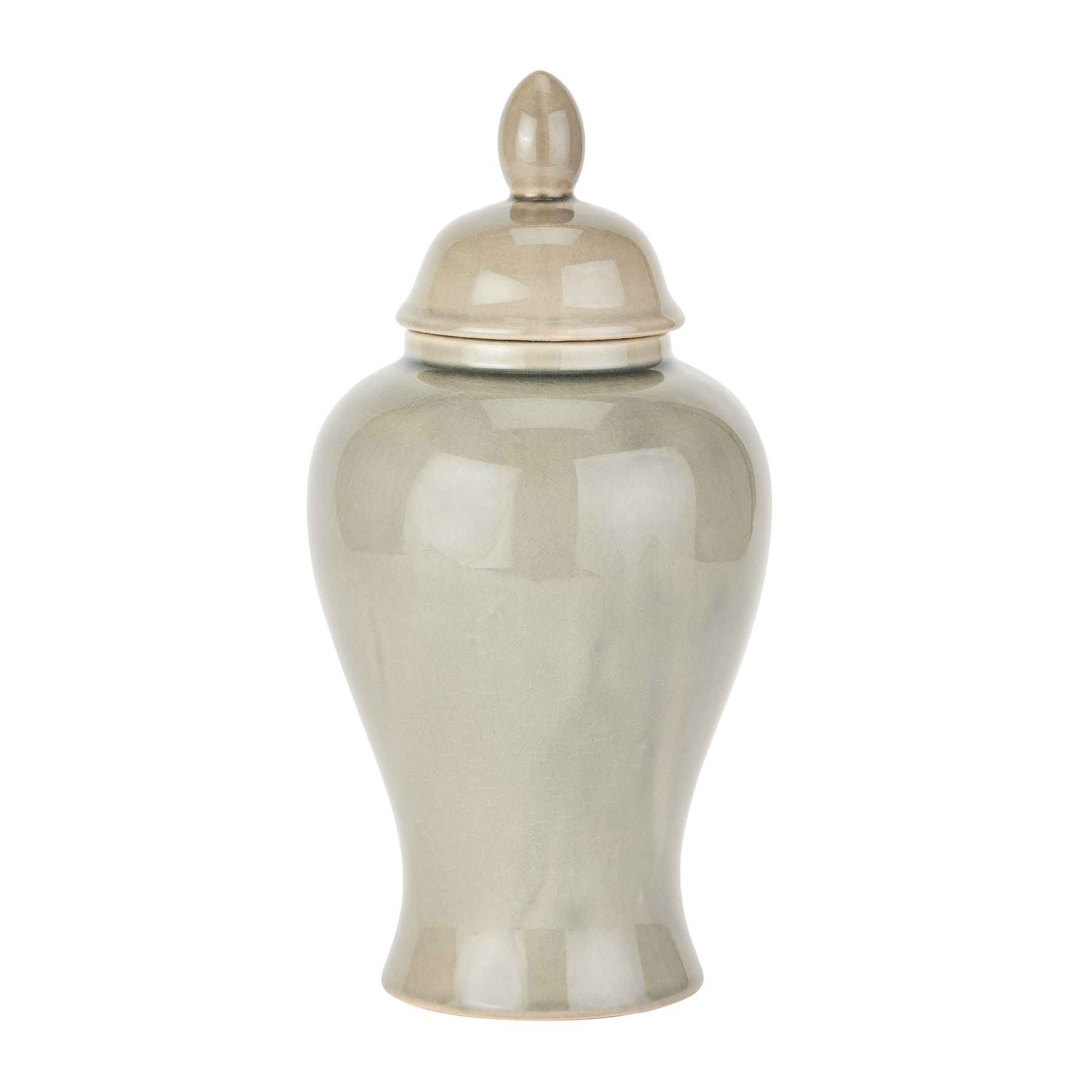 22608.jpg Seville Collection Grey Ginger Jar - Image 1
