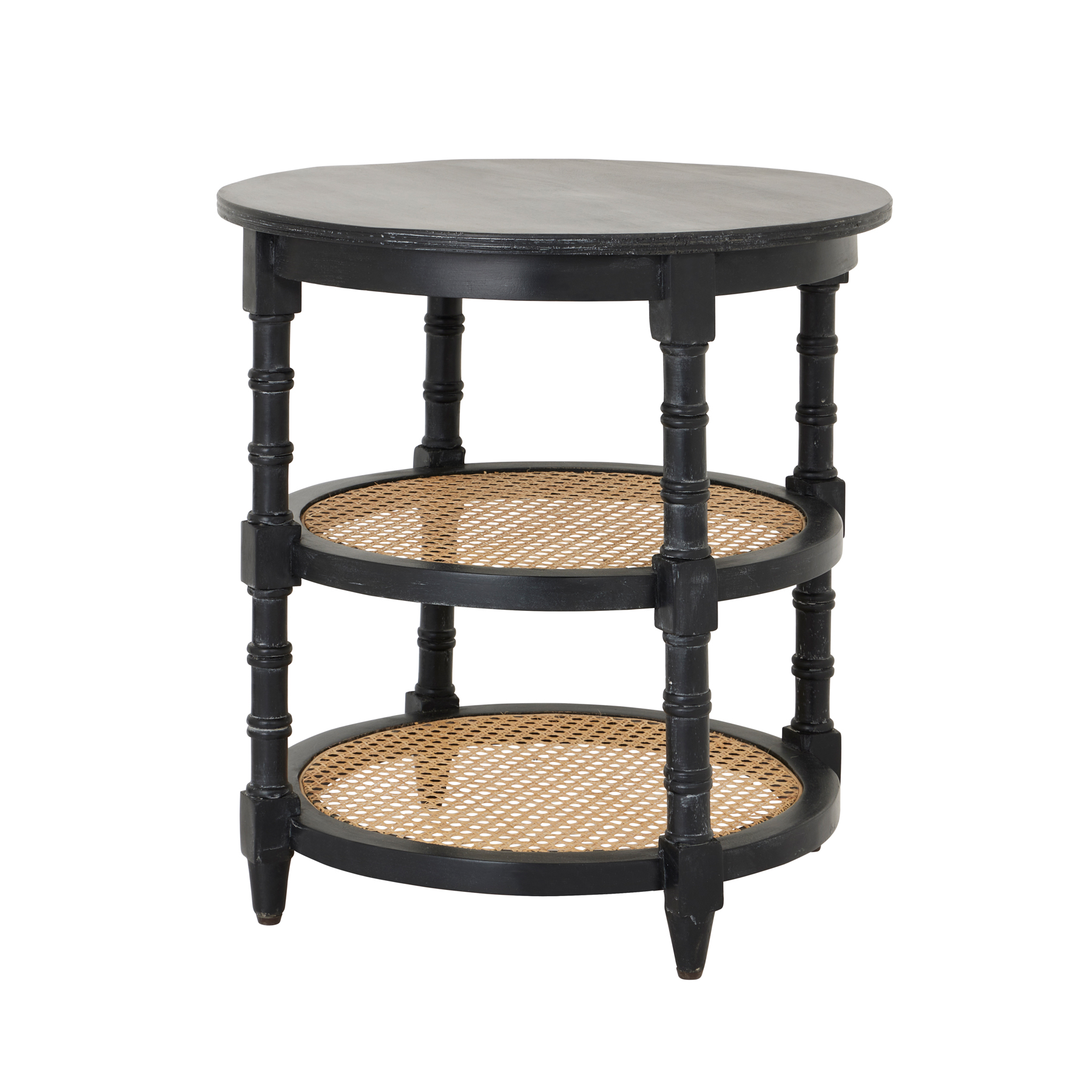 22657.jpg Raffles Black Round Side Table - Image 1