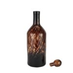 Amber Dapple Tall Bottle With Stopper - Image 2